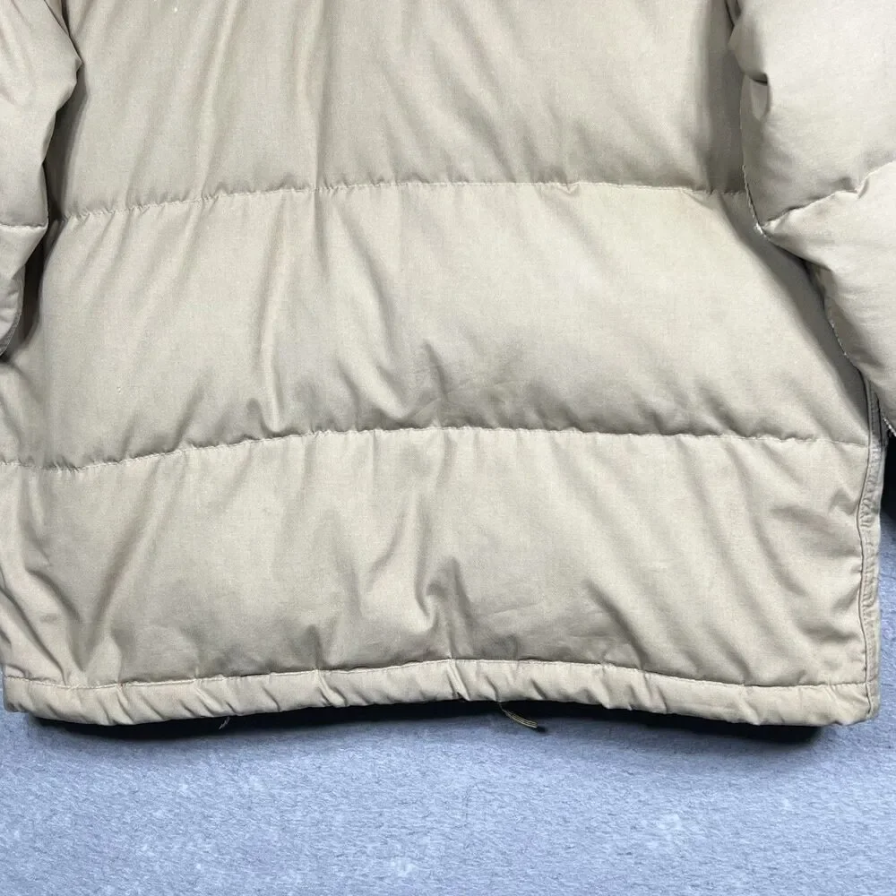 VTG 70’s The North Face Goose Down Puffer Jacket Men’s Size Medium Brown Tag